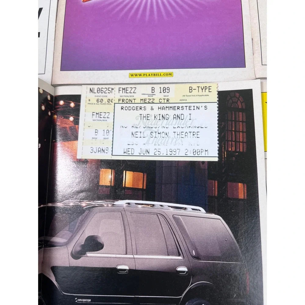 Vintage Broadway Playbill Collection Dirty Blonde Producers Urinetown Tickets‎